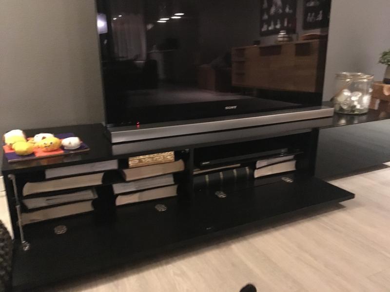 Sort tv møbel fra idémøbler den lokale hjemmeside for skive egnen Hjemmelavet tv bord