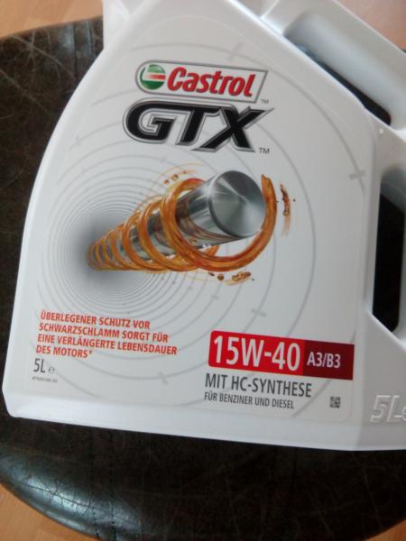 1 X 5 Liter Castrol GTX 15W40