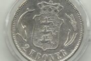 Gamle danske sølv 2 kroner
