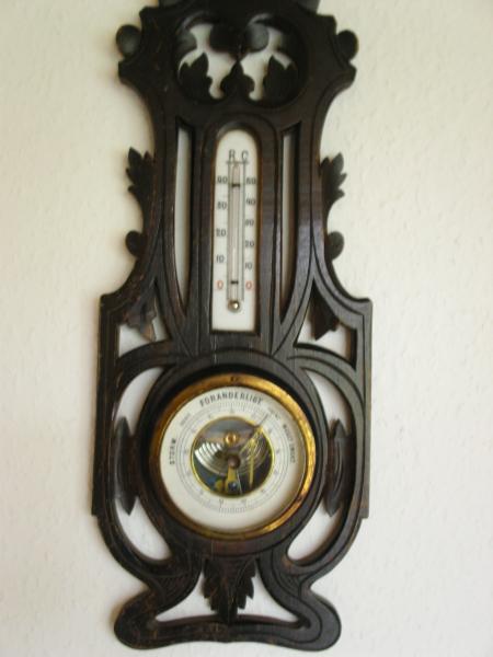 Antikt Barometer og Termometer