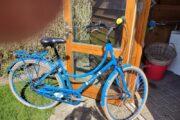 Blå cykel