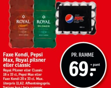 Faxe, Pepsi og Royal